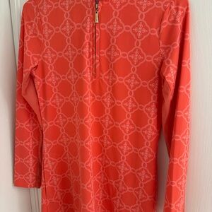 Cabana Life Vibrant coral Long Sleeve Top